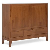 Simpli Home - Harper Medium Storage Cabinet - Teak Brown