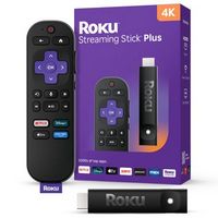 Roku - Streaming Stick Plus 2025 - 4K & HDR Streaming Media Player for TV with Voice Remote - Black