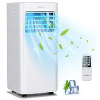 Costway 10000 BTU Portable Air Conditioner Cools up to 350 sq.ft 4-in-1 AC with Cool Fan Humidifi...