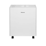 Hisense - 50 Pint 16 quarts Bucket Capacity Lift-Up Dehumidifier - White