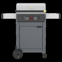 Current - Model G Dual Zone Grill with Cabinet - Light Grey - Moon Dust