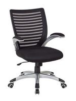 OSP Home Furnishings - Mesh Seat and Screen Back Managers Chair - Black