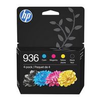 HP - 936 4-Pack Standard Capacity Ink Cartridges - Black/Cyan/Magenta/Yellow