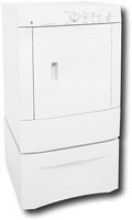 GE - 5.8 Cu. Ft. 7-Cycle Gas Dryer - White-on-White