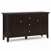 Simpli Home - Bedford Sideboard Buffet - Dark Tobacco Brown