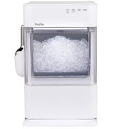 GE Profile - Opal 2.0 Ultra Nugget Ice Maker with Scale Inhibiting Filter - Stone White