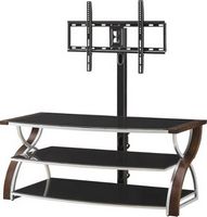 Whalen Furniture - 3-in-1 Console for Most Flat-Panel TVs Up to 65&quot; - Brown Cherry