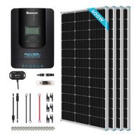 Renogy 400 Watt Monocrystalline Solar Kit w/ 4 Pcs 100W Solar Panel and 40A MPPT Charge Controlle...