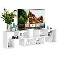 3 Pcs TV Stand for TV%27s up To 65&quot; Console Entertainment Center Bookcase Shelves