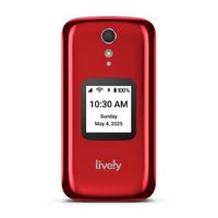 Lively&#174; - Jitterbug Flip2 Cell Phone for Seniors - Red