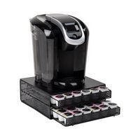 Mind Reader - Single Serve Coffee Pod Organizer with 2 Drawers, 72 Pod Capacity, Metal Mesh, 13"L...