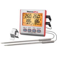 ThermoPro - Dual Probe Digital Cooking Meat Thermometer - Red