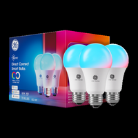 Cync - Direct Connect A19 60W Smart LED Bulb (3-Pack) - Full Color
