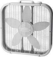 Lasko - 20 in. Air Circulating Box Fan with 3 Speeds - White