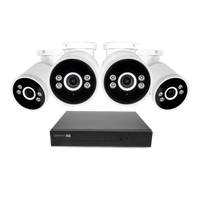 Swann - AdvancedX Series / NVR-8ADVANX / 1TB / 4x NHD-ADVANXB 4K Spotlight Bullet IP Cameras / Po...