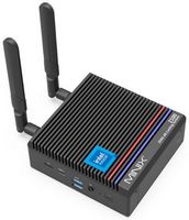 MINIX - Z100-0dB Fanless Mini PC, Intel 12th Gen N100, 8GB DDR4, 256GB PCIe Gen3 x 4 NVMe SSD Win...