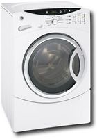 GE - 3.8 Cu. Ft. 24-Cycle King-Size Washer - White-on-White