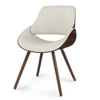 Simpli Home - Malden Bentwood Dining Chair with Wood Back - Cream