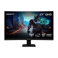 GIGABYTE - GS27QC (SA) 27" Curved VA LED QHD 165Hz/OC 170Hz FreeSync Premium Curved Gaming Monito...