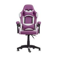 CorLiving - Ravagers Gaming Chair - Purple and White