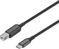 Insignia™ - 6-Foot USB-C to USB-B Printer Cable - Black