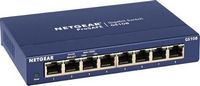 NETGEAR - 8-Port 10/100/1000 Gigabit Ethernet Unmanaged Switch - Blue