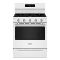 Maytag - 30-Inch Wide Gas Range With No Preheat Air Fry and Air Baking - 5.0 cu. Ft. - White