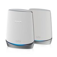 NETGEAR - Orbi AX4200 Tri-Band Mesh WiFi 6 System with 32x8 DOCSIS 3.1 Cable Modem (2-Pack) - White