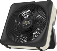 Vornado - Model 80X High Velocity Box Fan with Kick Stand, Digital Display, Removable Grille, 99 ...