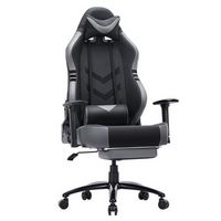 Bestier - Gaming Chair 4 - PU Leather Fixed up Armrest Lumbar Support Ergonomic Arm Chair in With...