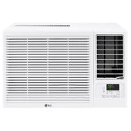 LG - 570 Sq. Ft 12,200 BTU 230V Window Mounted Air Conditioner with 11,200 BTU Heater - White