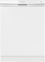 Frigidaire - 24" Front Control Built-In Plastic Tub Dishwasher with MaxDry, 54 dBA - White