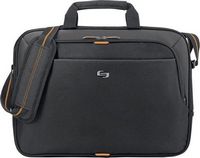 Solo New York - Ace Slim Briefcase for 15.6" Laptop - Black/Orange