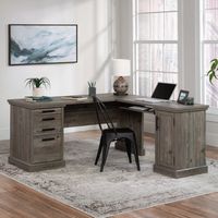 Sauder - Aspen Post L-Desk 66 X 66 Pp A2 - Pebble Pine