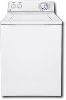 GE - 3.5 Cu. Ft. 14-Cycle King-Size Washer - White-on-White