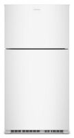Amana - 33 in. Wide 21.3 cu. ft. Top-Freezer Refrigerator With Dual Crisper Drawers - White
