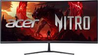 Acer - Nitro ED340CUR Gaming 34” 1500R 21:9 Curved QHD 200Hz 1ms FreeSync Premium Gaming Monitor ...
