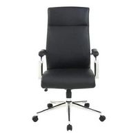 Office Star Products - High Back Antimicrobial Fabric Chair - Dillon Black