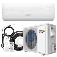 Costway 9000 BTU Split Air Conditioner & Heater Wall Mount AC Unit with Remote Control - White