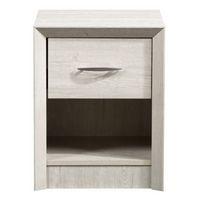 CorLiving - Newport 1 Drawer Nightstand - White Washed Oak