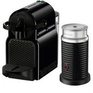 Nespresso - Inissia Espresso Machine with Aeroccino Milk Frother by DeLonghi - Intense Black