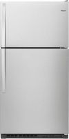 Whirlpool - 20.5 Cu. Ft. Top-Freezer Refrigerator - Monochromatic Stainless Steel