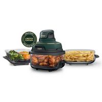 Ninja - Crispi® 5-in-1 Portable Glass Air Fryer Cooking System with 3 Glass Containers, Crisper P...