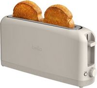 Bella - Fits-anywhere Kitchenware: 2-Slice Slim Toaster with Long Wide Slot - Oatmilk