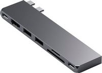 Satechi - PRO Hub Slim USB-C Hub 7-in-1 w/ USB 4 Port, 4K HDMI, USB3.2 Gen 2, SD/TF Card Reader, ...