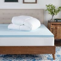 Brookside - 4" Twin Down Alternative Mattress Topper - White