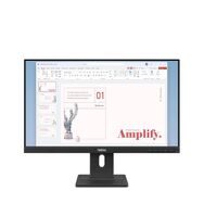 Lenovo - ThinkVision 23.8" IPS LED FHD 48Hz-120Hz Monitor (HDMI, VGA, DP) w/Speakers - Black