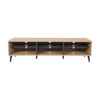 Cole Collection TV Stand with Open Cabinets for Most TVs up to 85"