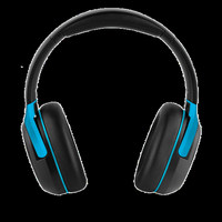 H2O Audio - RIPT Ultra Over-The-Ear Sport Headphones with Active Noise Cancellation - Black