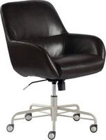 Finch - Forester Modern Bonded Leather Office Chair - Dark Brown